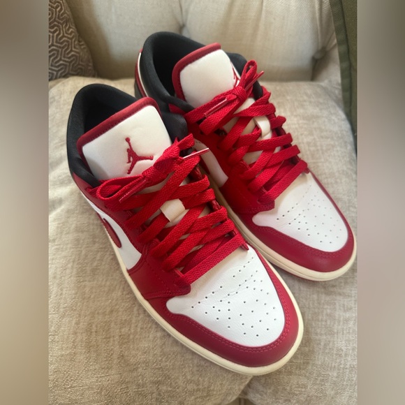 Jordan Shoes - Jordan Red and Black Women's Sneakers